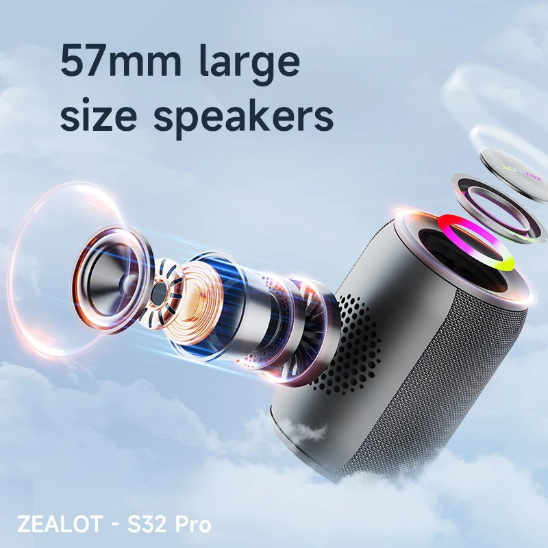 Zealot S32 Pro Bluetooth Беспроводная Внешняя Версия Водонепроницаемая Портативная