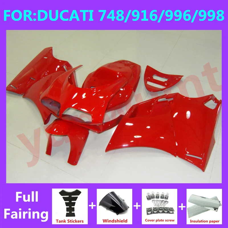 

NEW Motorcycle Injection Fairing Bodywork 748 1996 - 2002 for DUCATI 916 996 998 1999 Fairings for DUCATI 916 1999 set red