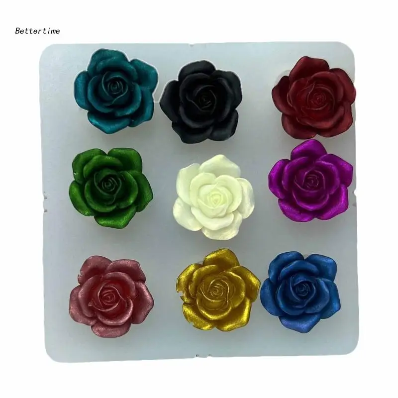 

B36D украшение для цветов, украшение для банок, зеркальная эпоксидная смола, силиконовая форма для стола ручной работы