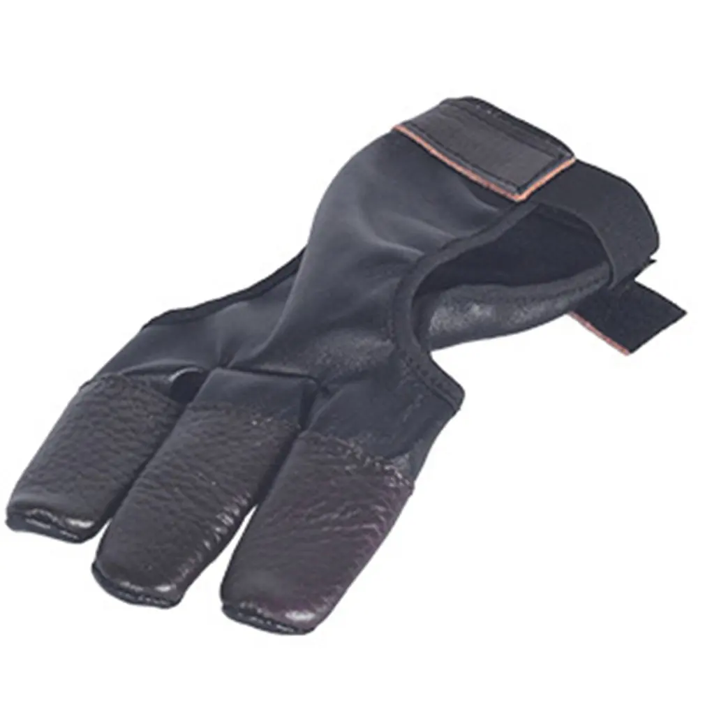 

1PC Archery Gloves Shooting Hunting Leather Three Finger Hand Guard Protector Archery Shooting Protective Gear Accessories