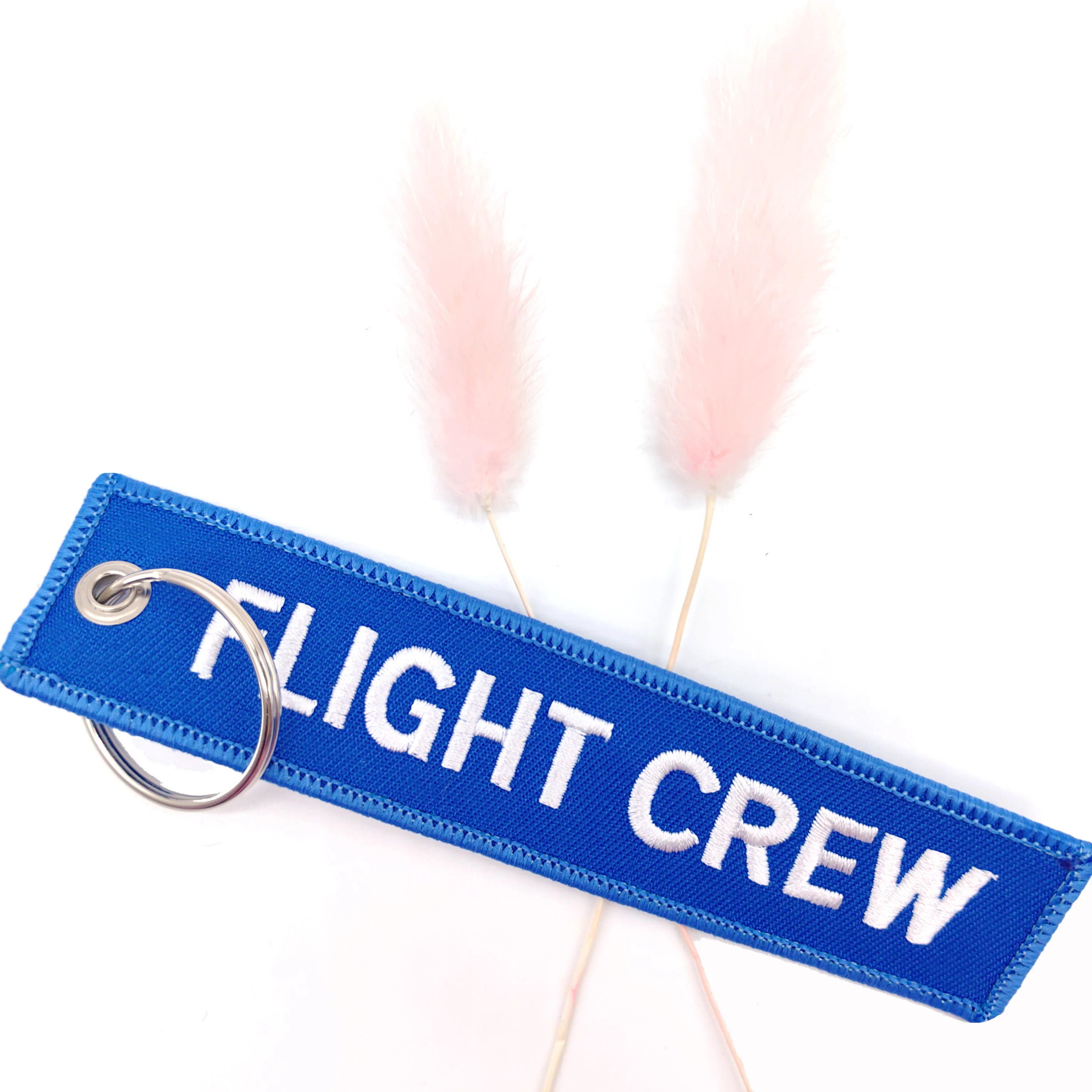 1 шт. двухсторонний брелок для ключей с вышивкой