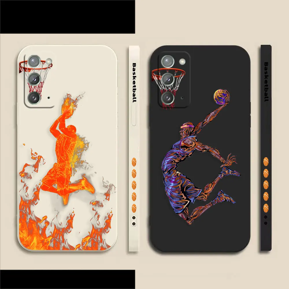 

Basketball Dunking Phone Case For Samsung A70 A60 A40 A30 A20S A20 A10S A10 Note 20 10 M33 M32 Pro Plus Lite Ultra 4G 5G Case
