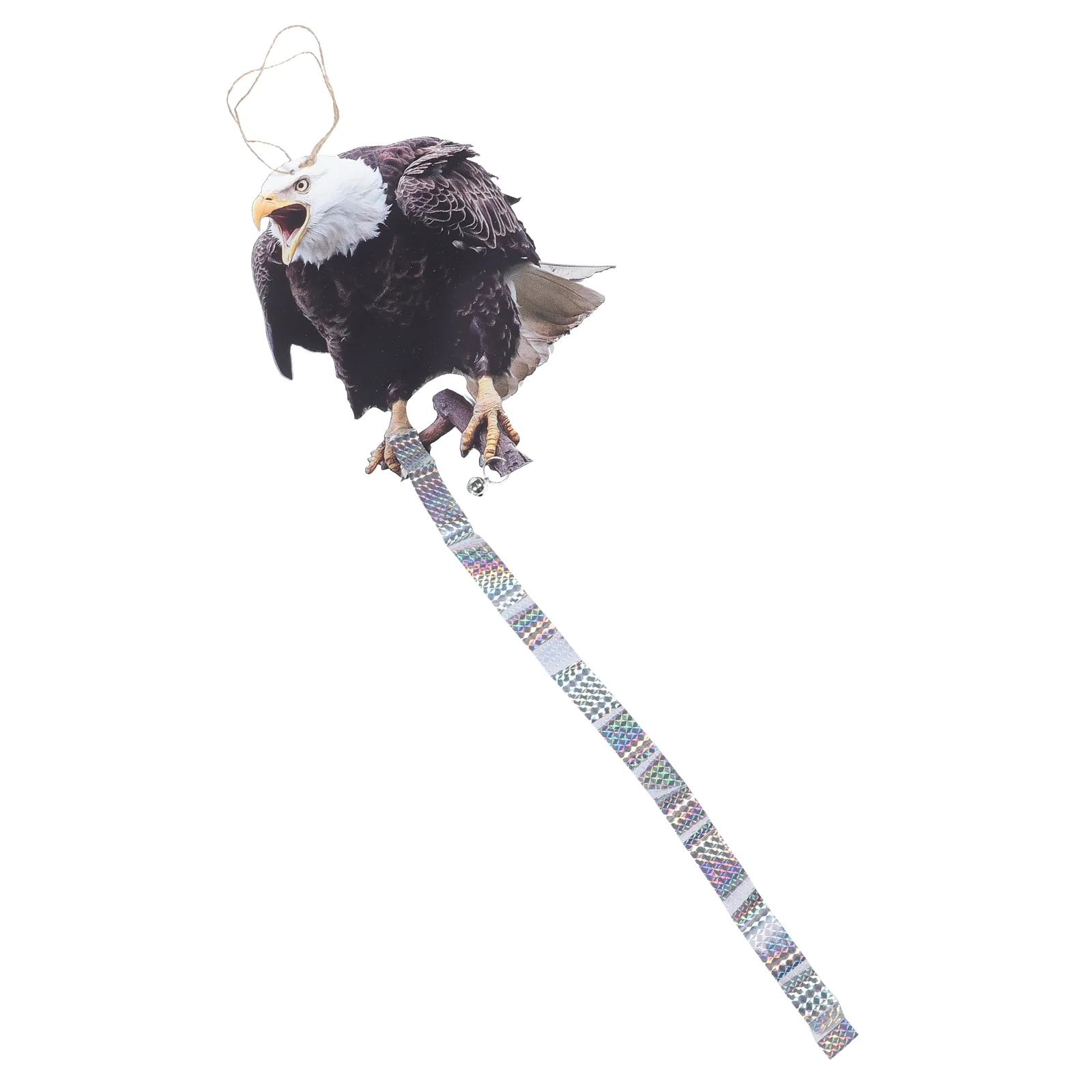 

Bird Owl Owl Bird Decorative Deterrent Hanging Craft Garden Frighten Birds Realistic Rotating Ornament Yard Bells