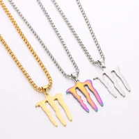 new men women street trend monster magic claw necklace hip hop pendants choker stainless steel fashion jewelry party accessories