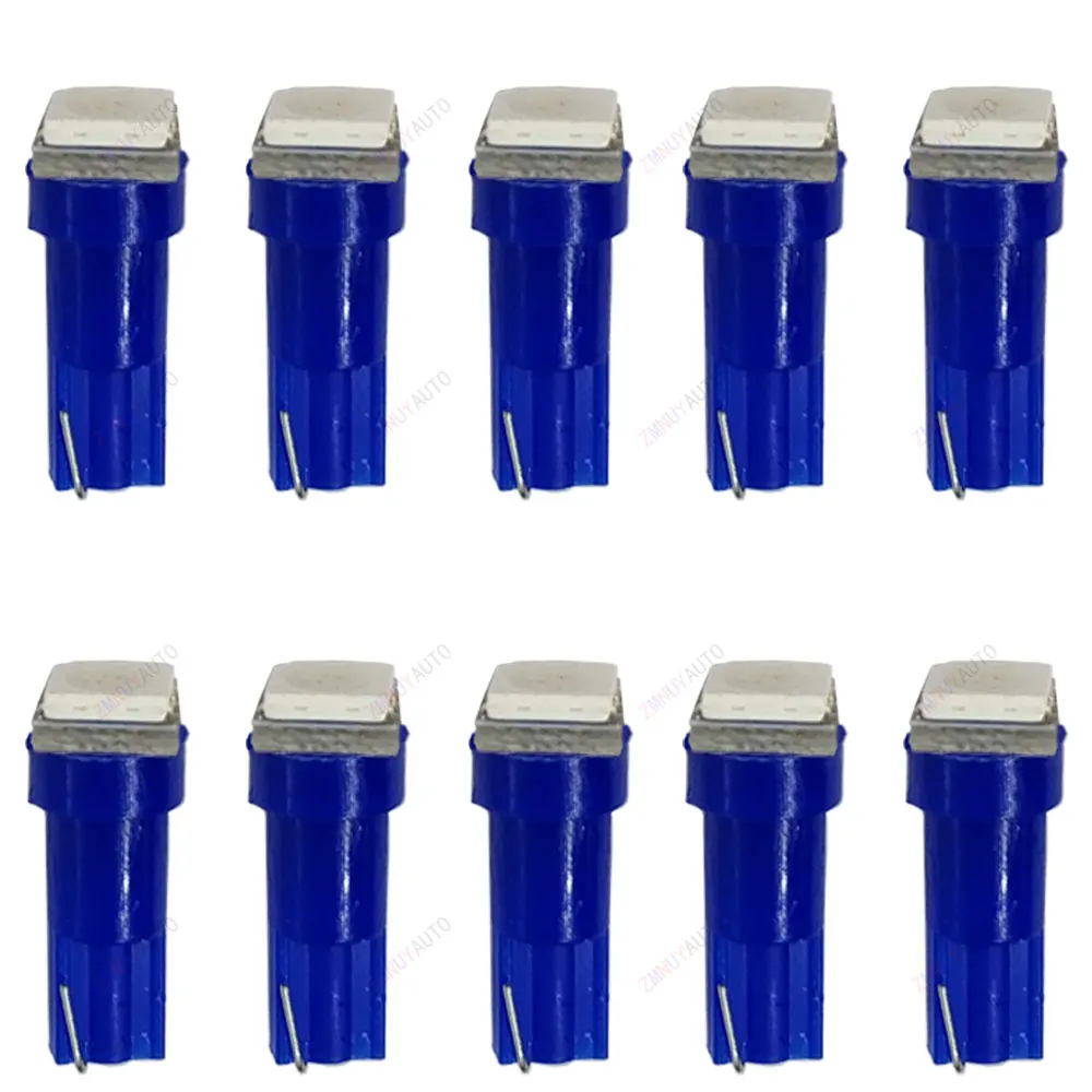 

10 шт. T5 W3W W1.2W 5050 Авто светодиодный T5 17 37 73 74 Красный/Синий/Зеленый/Желтый Автоматическая светодиодная лампа Приборная панель автомобиля Лампа 12 В