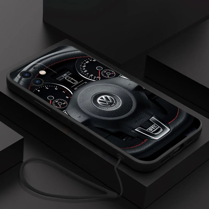 

Broken-S-Volkswagen VW-D-Car Phone Case For Samsung Galaxy S23 S22 S21 Ultra Plus FE 4G S9 Note 20 10 9 Plus With Lanyard Cover
