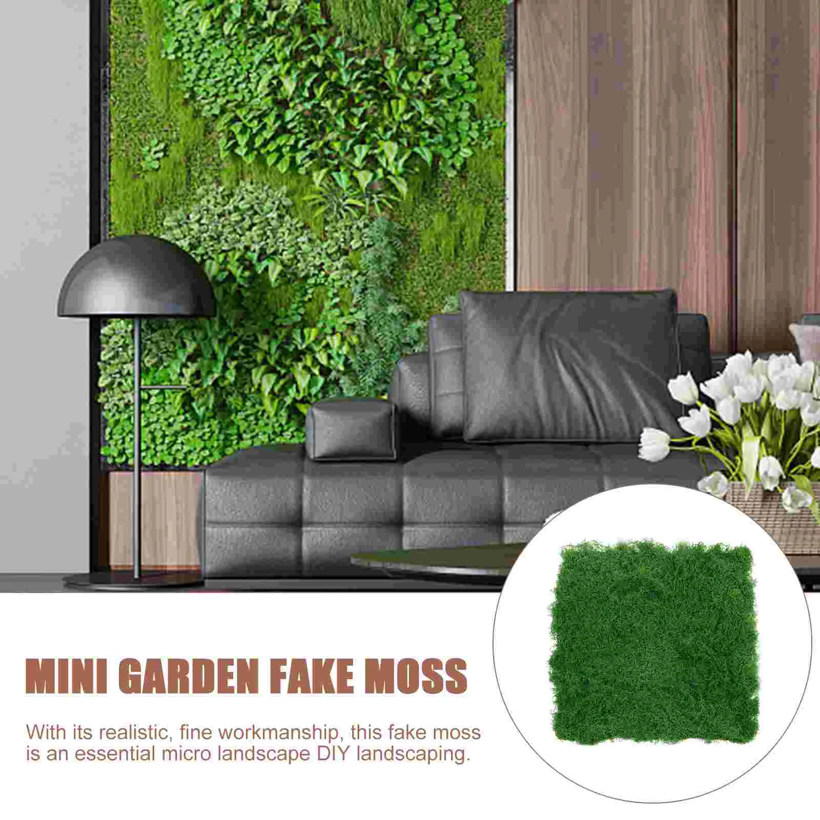 Искусственный поддельный мох украшение для ландшафтного дизайна двора имитация