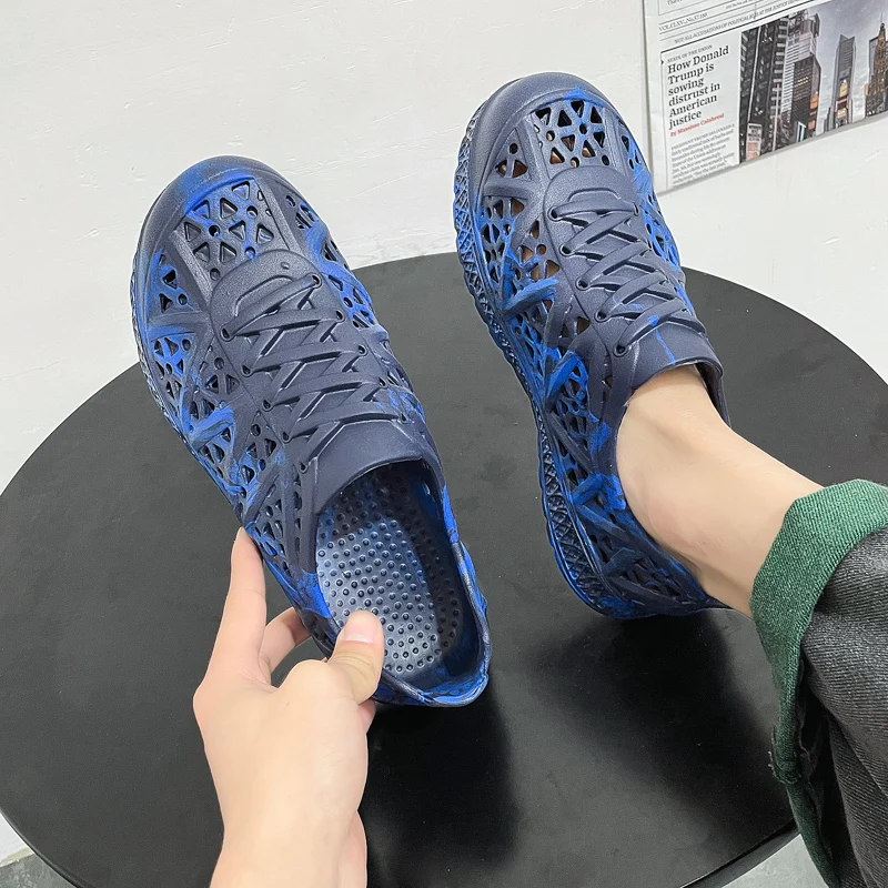 Men's Summer Beach Sandals Water Sports Shoes Middle-aged And Elderly Slippers Lightweight Quick Drying Beach Shoes