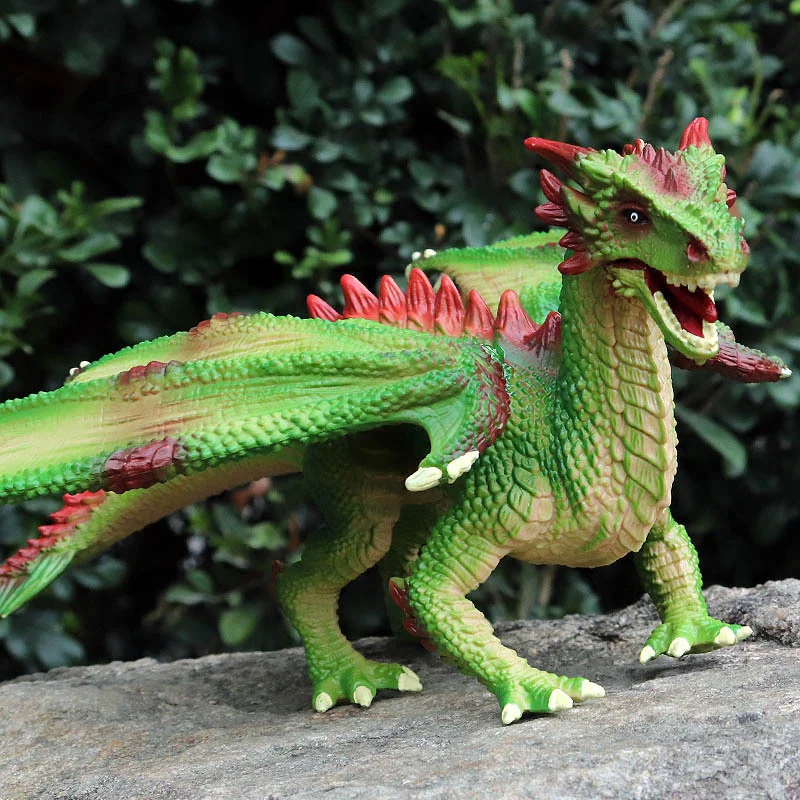 

Подвижная модель Западного дракона, модель дракона, украшения для газона, садовые статуи, детский подарок на день рождения, Декор