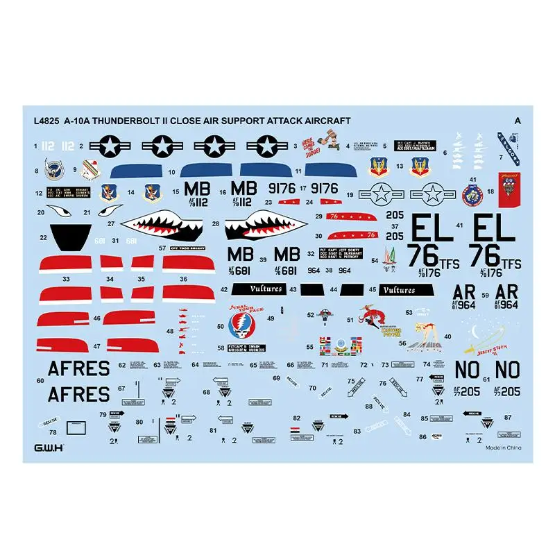 Great Wall Hobby L4825 1/48 A-10A Thunderbolt II закрытый самолет