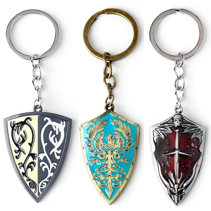 

Game Dark Souls Keychain Sun Knight Shield Ornstein Artorias Sword Smough Hammer Key Chain Elden Ring Pendant Cosplay Jewelry