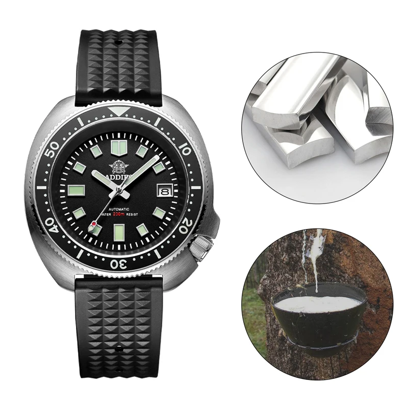 2022 Men's Rubber Strap 20mm Casual Replacement Watch Parts Quick Release Strap Universal Watch Accessories Bracelet