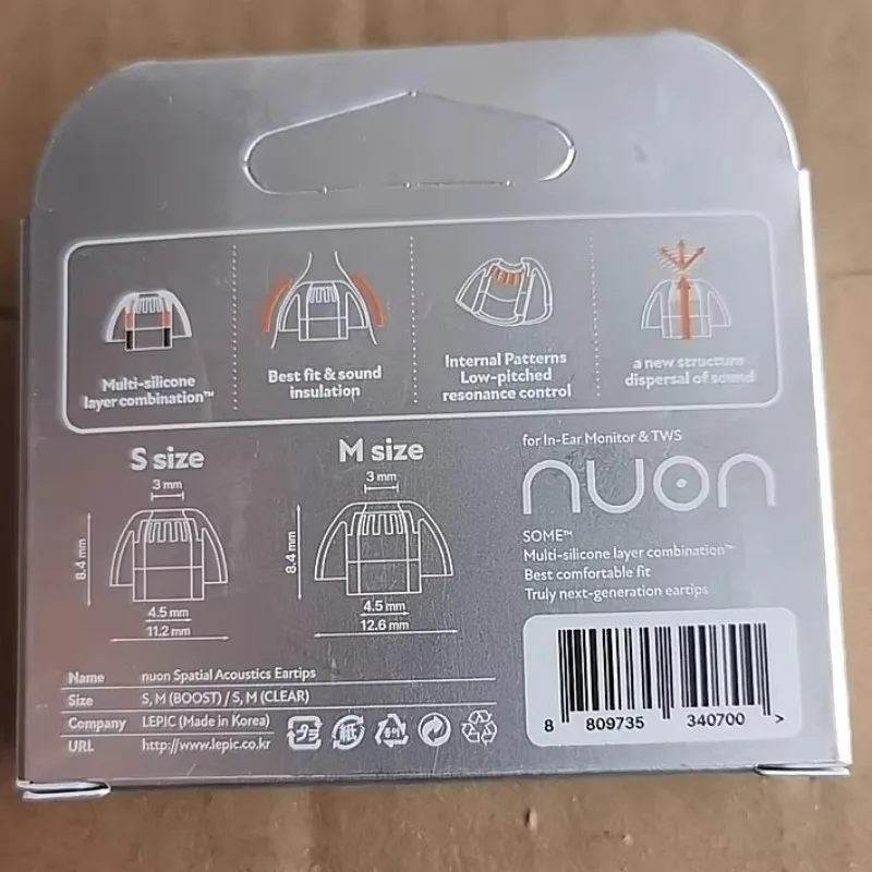 Фото Силиконовые чехлы для наушников LEPIC Nuon Spatial Acoustic, улучшающие музыкальный звучание и усиляющие аксессуары для TWS-наушников Nuodai. №3