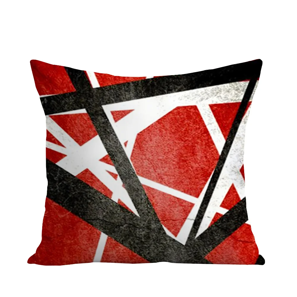 E-Eddie Van Halen графическая гитара наволочка плюшевая ткань мягкая двусторонняя с