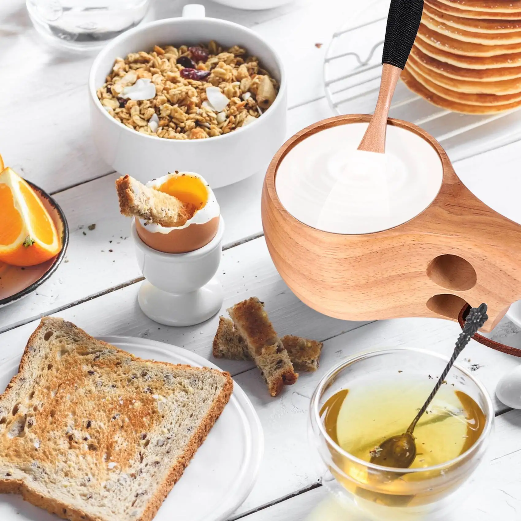 2 упаковки деревянная чашка в скандинавском стиле Kuksa портативная уличная кружка