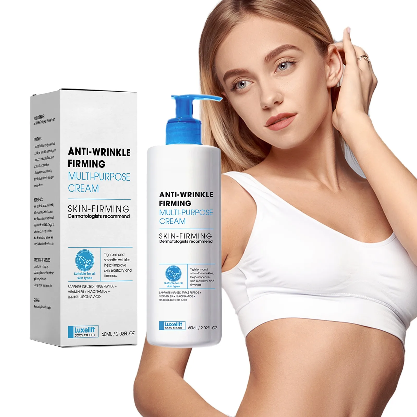 Лосьон для тела против морщин увлажняющий освежающий шелковистый нежирный