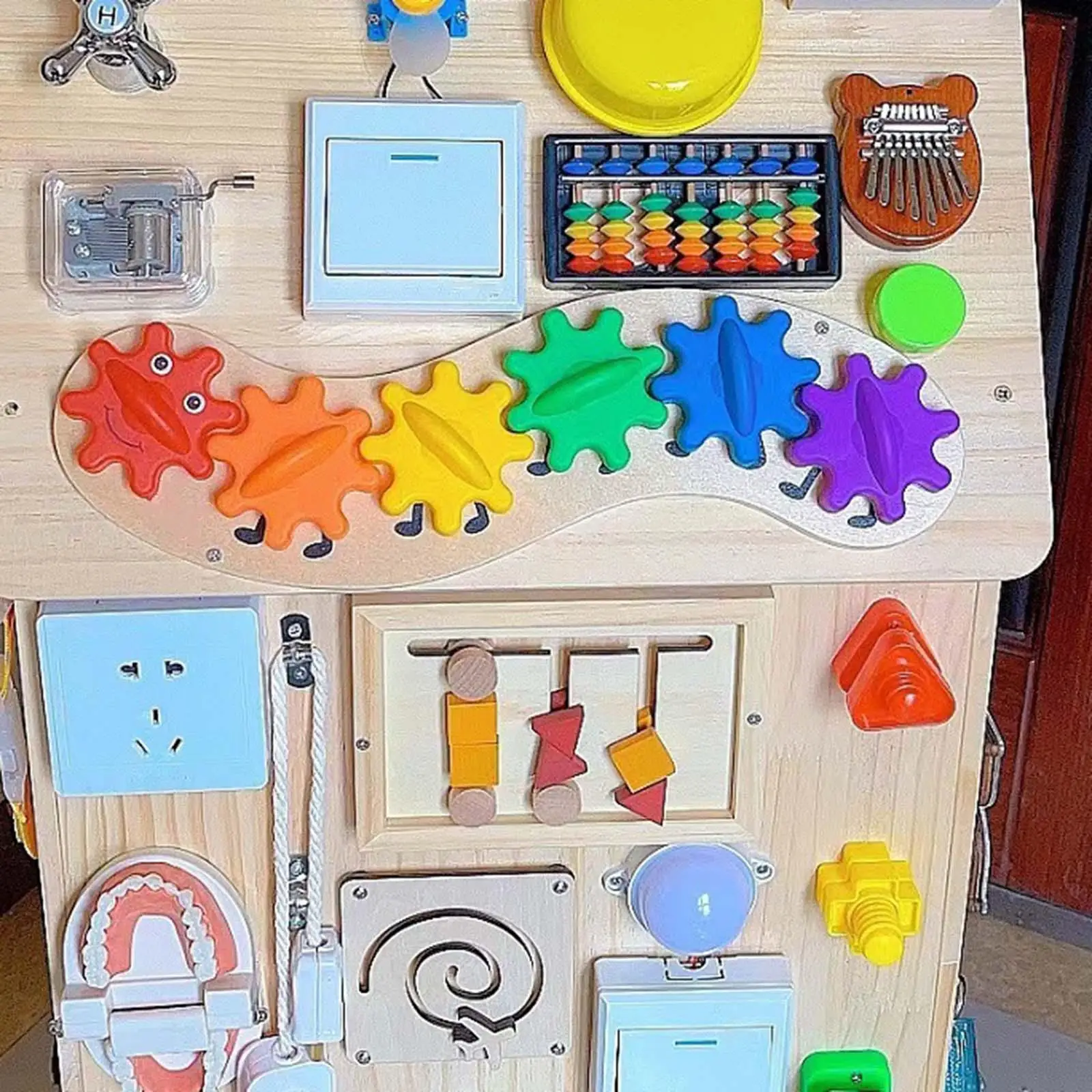 

Kids Busy Board DIY Accessories Early Educational Activity Center Board for Gifts