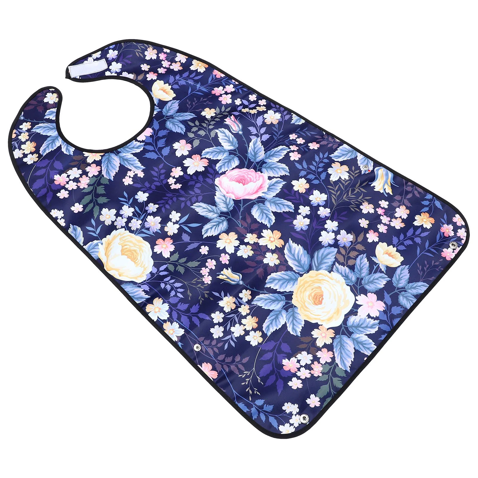 

Bibsadult Bib Protector Saliva Adultswashable Clothing Elderly Towel Grooming Eating Elder Meal Cape Mealtimea Floral Feeding