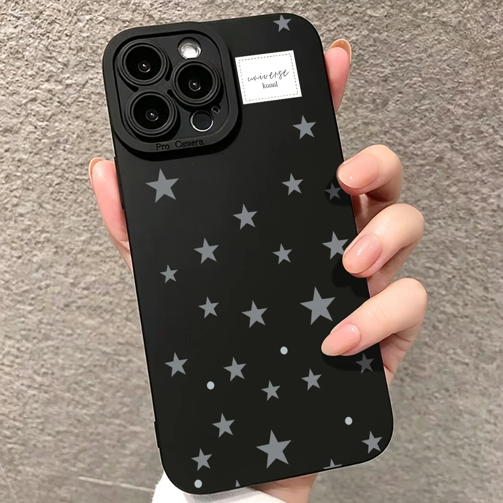 Фото Противоударный чехол-бампер Stars English Label для iPhone 17, 16, 15, 14, 13, 12, 11 Pro Max, XR, XS, 7, 8 Plus №1