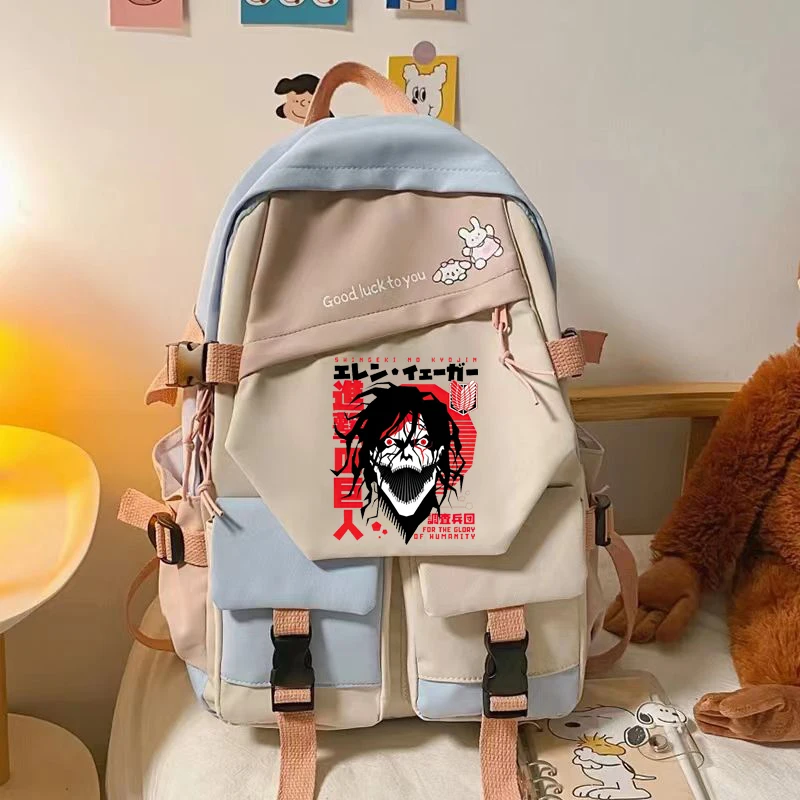 Аниме Атака Титанов Shingeki No Kyojin Eren Yeager новинка школьные сумки для девочек школьная