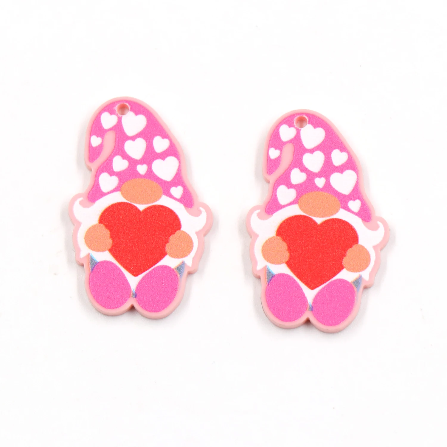 

(10 шт.) 1,37 дюйма (35 мм) Аксессуары для ювелирных изделий на День святого Валентина акриловая фурнитура для ювелирных изделий с лазерной резко...