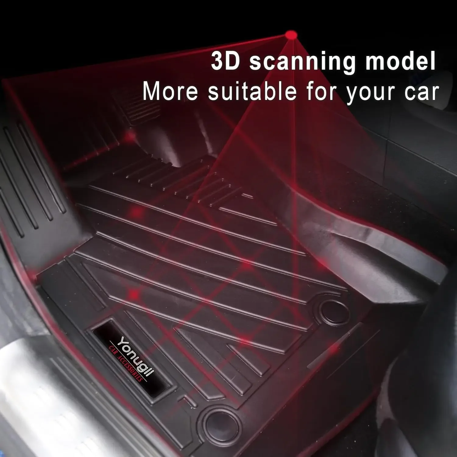 Фото Коврики из ТПЭ, грузовые вкладыши для Jeep Renegade 2015-2024 2023, аксессуары, коврик для спинки багажника, полный комплект, всепогодный защитный коврик №2