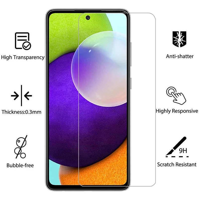 Защита экрана для samsung galaxy a52 защитное закаленное стекло на a 52 52a 4g фотопленка