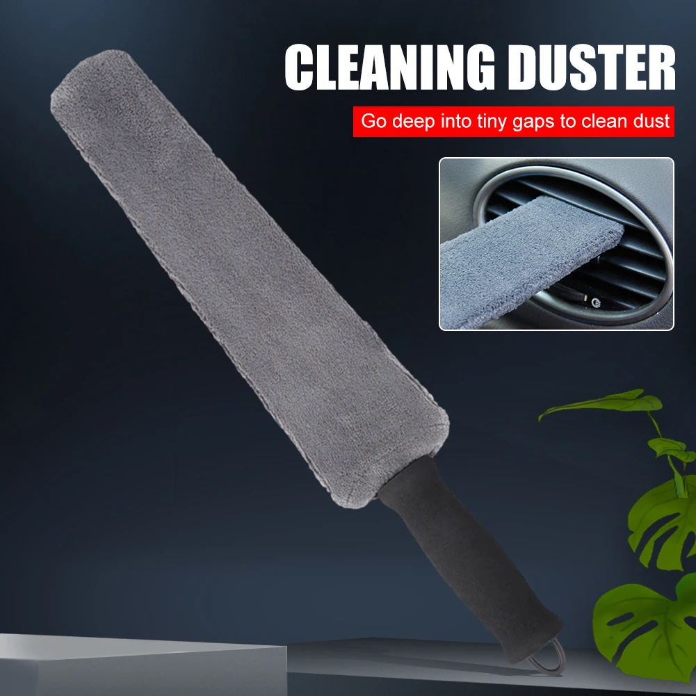 

Car Cleaning Brush Air Conditioner Vent Cleaner Microfiber Duster Air Outlet Cleaning Brush Wet/Dry Use for Car Home Accessories