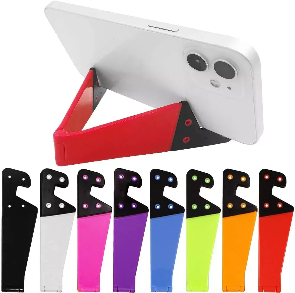 

Mobile phone essential!Universal Desktop Folding V-shaped Mobile Phone Stand Colored V-shaped Lazy Stand Base