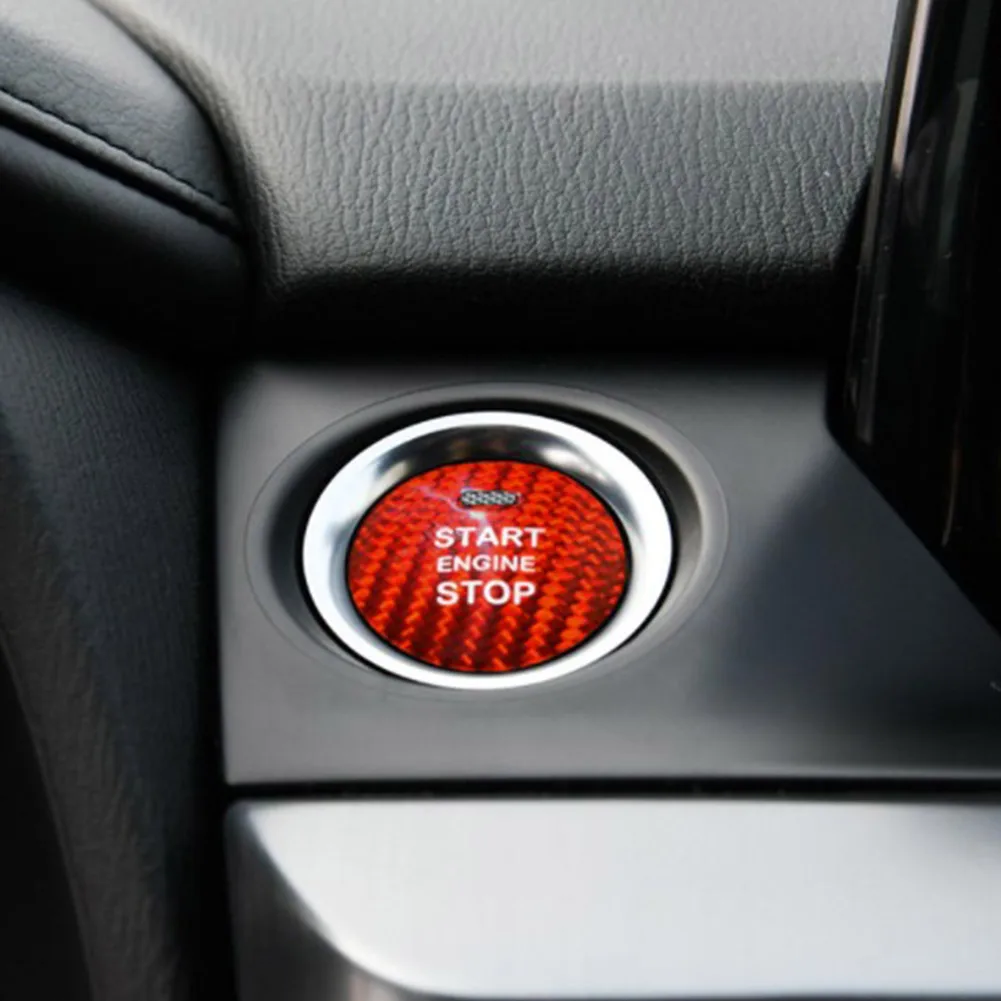 

Durable Button Cover Switch Sticker UV Protected Sticker 1pcs Engine Start/Stop Button Cover For Mazda CX-3/CX-5/MX-5