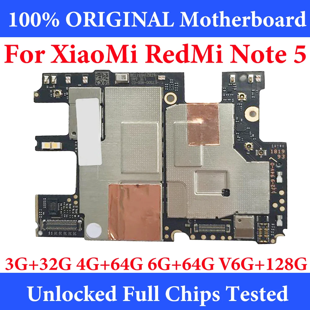Для Xiaomi RedMi Note 5 Note5 128 Гб 64 ГБ 32 разблокированная основная Мобильная плата