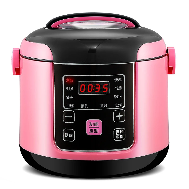 

2L Smart Electric Rice Cooker Intelligent Automatic Kitchen Cooker Portable Preservation Rice Cooking Machin Multicooker
