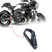 BMW R NINE T 2019 2020 2021 2022 프론트 힐 가드, 탄소 섬유 오토바이 액세서리, 풋 레스트 커버, 보호대 페어링 키트