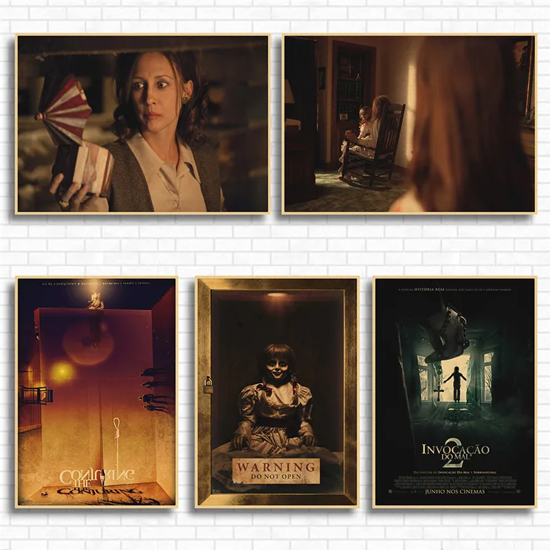 Постеры и принты Conjuring из классического фильма ужасы крафт-бумага настенные