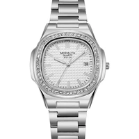 mens watches quartz steel belt diamond large dial clock men calendar fashion business simple men wristwatch luxury waterproof