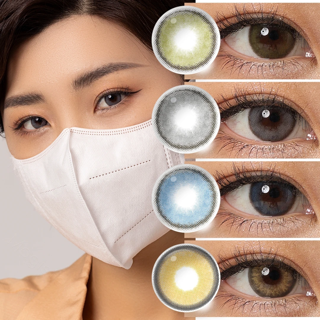 

Color Contact Lenses for Eyes 1 Pair Natural Beauty Color Lens Eyes Blue Green Lenses Yearly Makeup 2-Tone Color Natural Pupils
