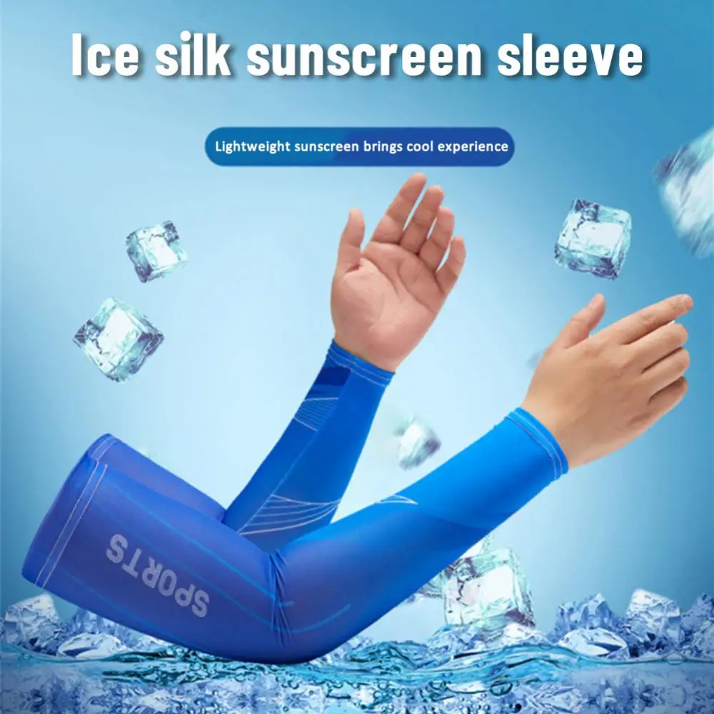 

Мужской летний солнцезащитный рукав Новинка 2023 ледяной шелк рукава для рук спортивные велосипедные рукава защитный чехол для рук на открытом воздухе рукава