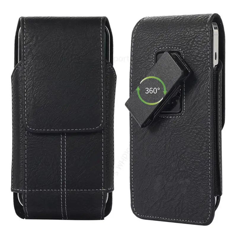 360 Belt Clip Leather Case For Samsung A54 A24 A34 A14 A23 A73 A53 A33 A43 A13 A82 A52S A22 5G Magnet Flip Card Pouch Waist Bag