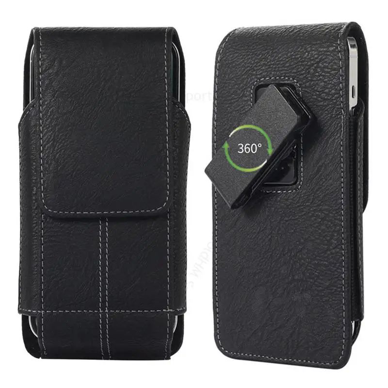 

360 Belt Clip Leather Case For Samsung A54 A24 A34 A14 A23 A73 A53 A33 A43 A13 A82 A52S A22 5G Magnet Flip Card Pouch Waist Bag