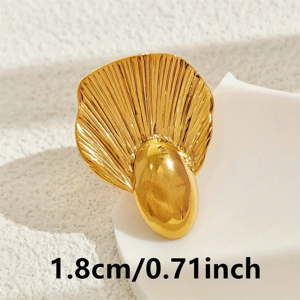 Новое стильное уникальное простое открытое кольцо из 18-каратного золота с