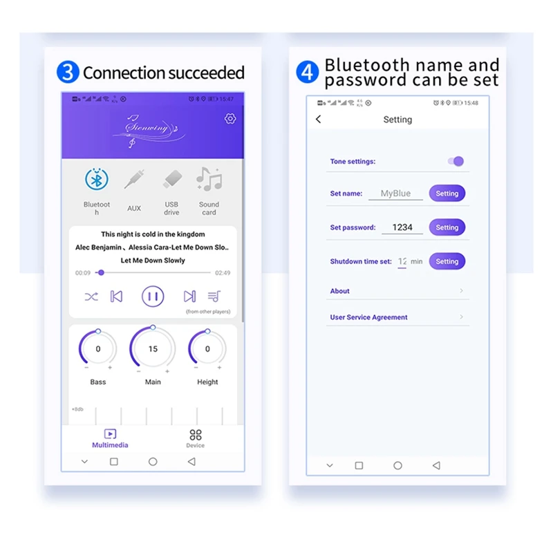 Новая деталь 2 1 канальная Плата усилителя Bluetooth 15 Вт + 30 с ручкой регулировки