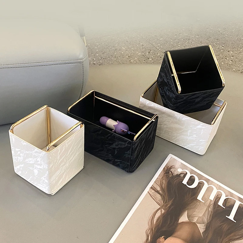 Популярный органайзер для ванной комнаты держатель кистей макияжа кожаный