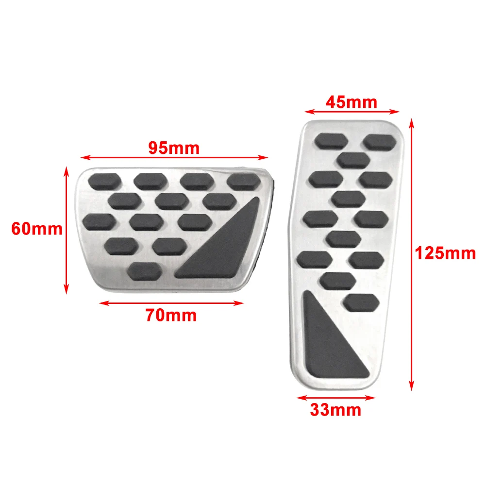 Stainless Steel Car Gas Brake Pedals Cover Accessories For Wrangler JL2018-2022 for Jeep Gladiator JT 2020 2021 2022