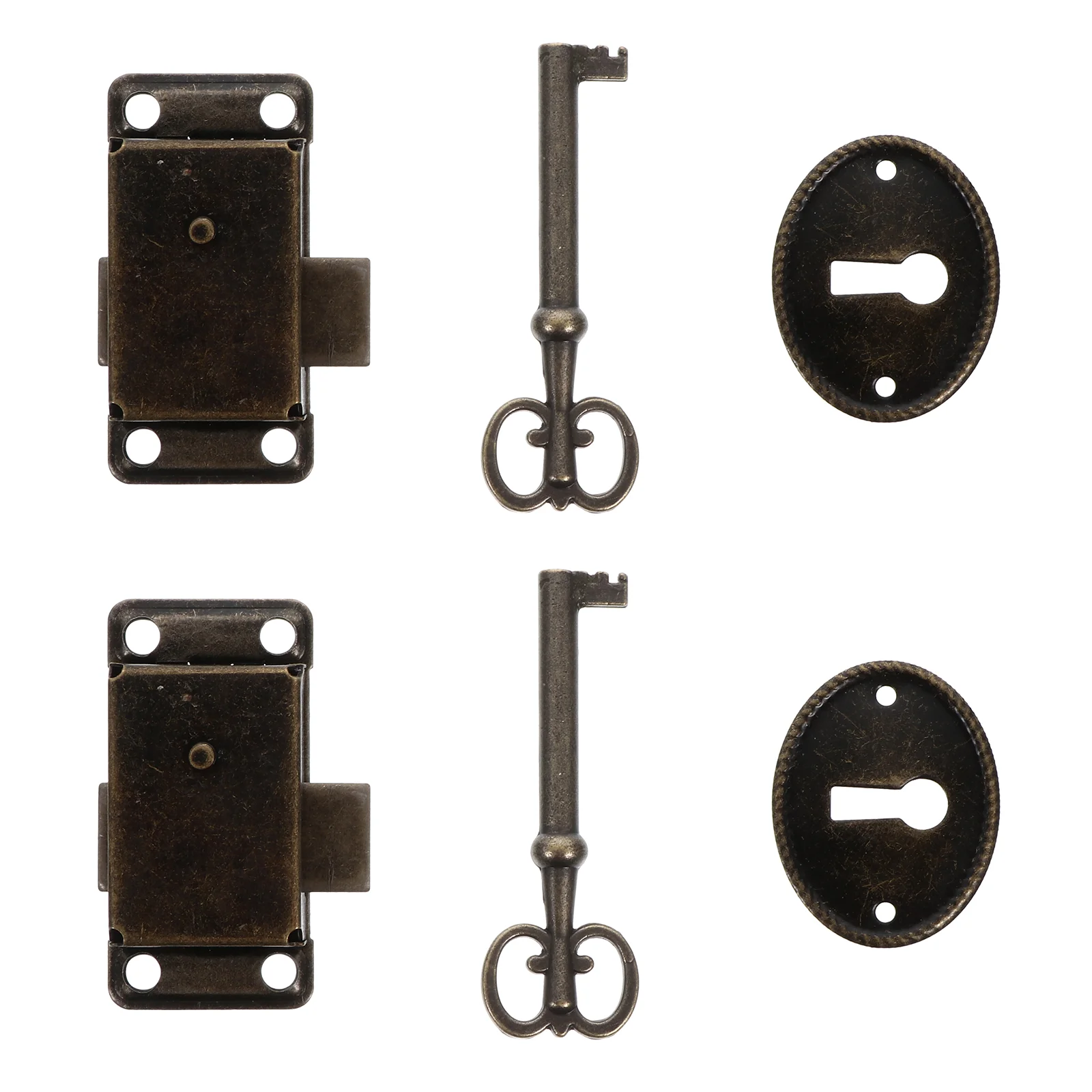 

Lock Box Style Case Retro Decorativecabinet Vintage Locks Furniture Diy Jewelry Padlock Clasp Closure Cupboard Replacementkey