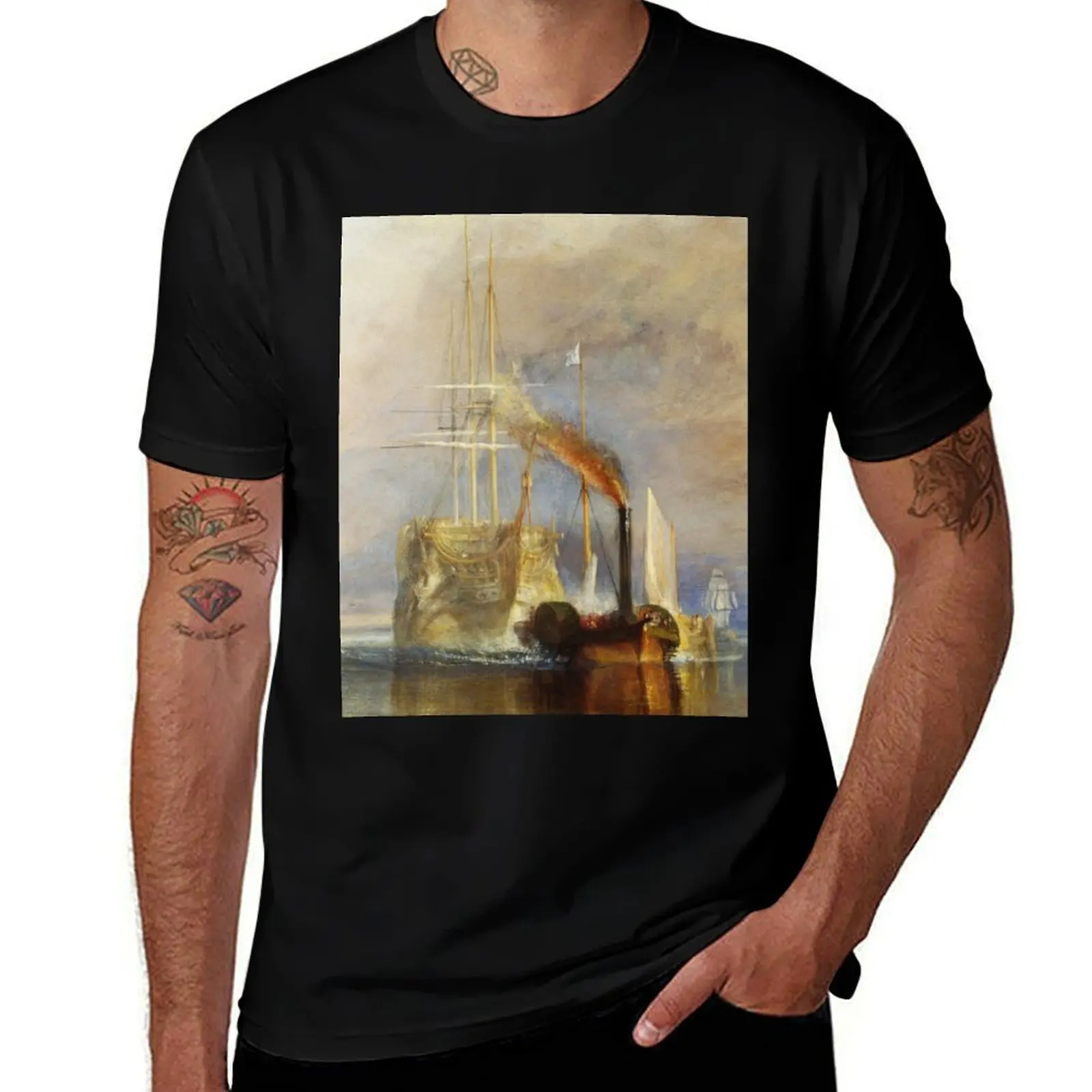 Футболка The Fighting Temeraire от JMW Turner одежда больших размеров мужские футболки с