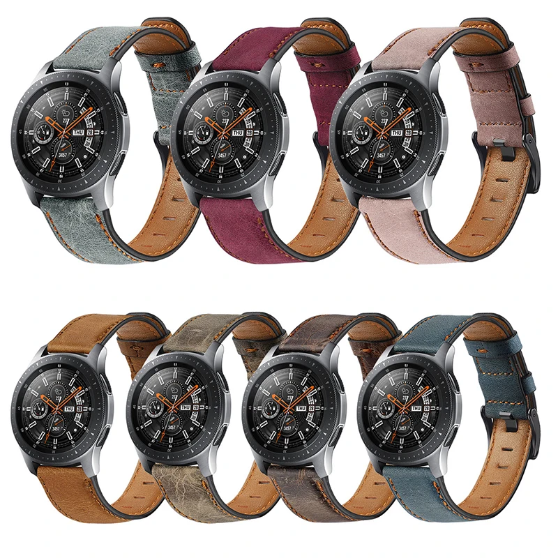 

20/22mm Strap For Huawei Watch Gt 2/2e 3 Pro Leather Correa Bracelet for Samsung Galaxy Watch 43 45mm Gear S3 frontier 46mm Band