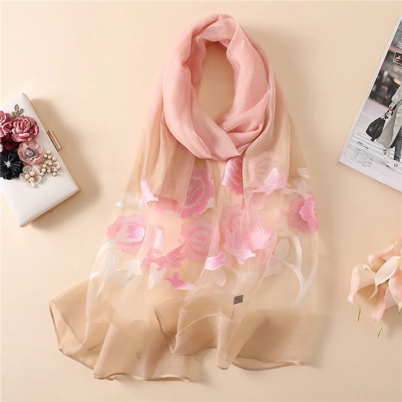 

H027 Lente Zomer saiden Sjaals Voor Vrouwen Mode лёгкий женский Sjaals En Wraps бандана плетеная ткань из пашмины