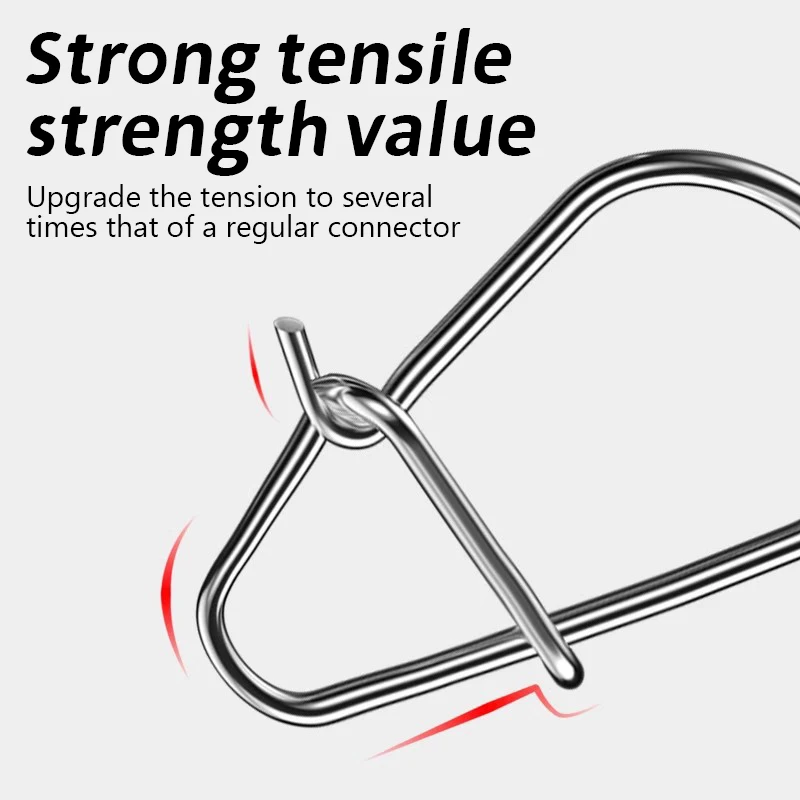 100 шт. рыболовные зажимы быстрые кренкбейты заклепки приманки разъемы для