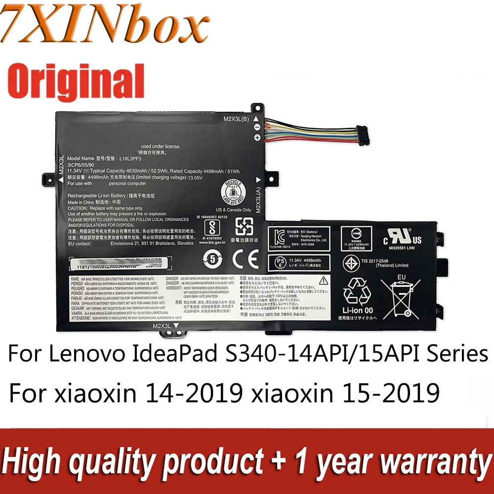Аккумулятор для ноутбука 7XINbox L18L3PF3 L18M3PF7 L18C3PF7 L18C3PF6  L18M3PF6 для Lenovo IdeaPad C340 S340-14API S340-15API Series | AliExpress