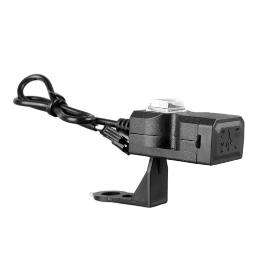 

12V Dual USB Port Motorcycle Motorcycle Handlebar Charger Socket Power Adapter